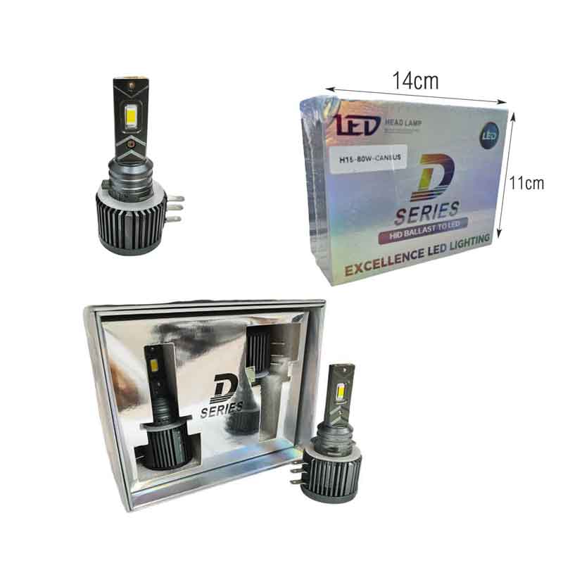 D Series Λάμπες Αυτοκινήτου LED H15 80W CANBUS - Excellence Led Lighting - Image 4
