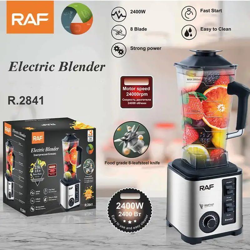 RAF Ηλεκτρικό Μπλέντερ 2.5L 800W R.2841 - Electric Blender - Image 2