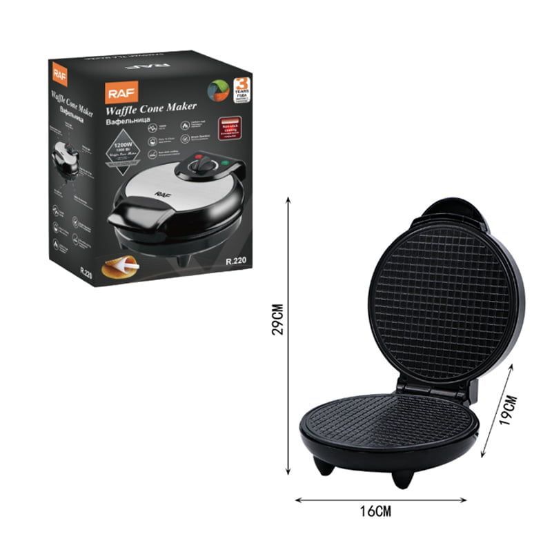 RAF Συσκευή για χωνάκι παγωτού 1200W R.220 - Waffle Cone Maker - Image 6