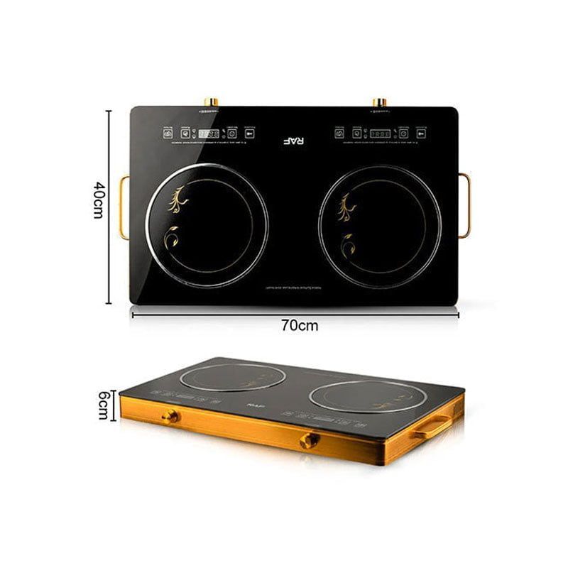 RAF Επιτραπέζια Εστία Κεραμική Διπλή 7000W R.8088 - Infrared Cooker R.8088 - Image 2