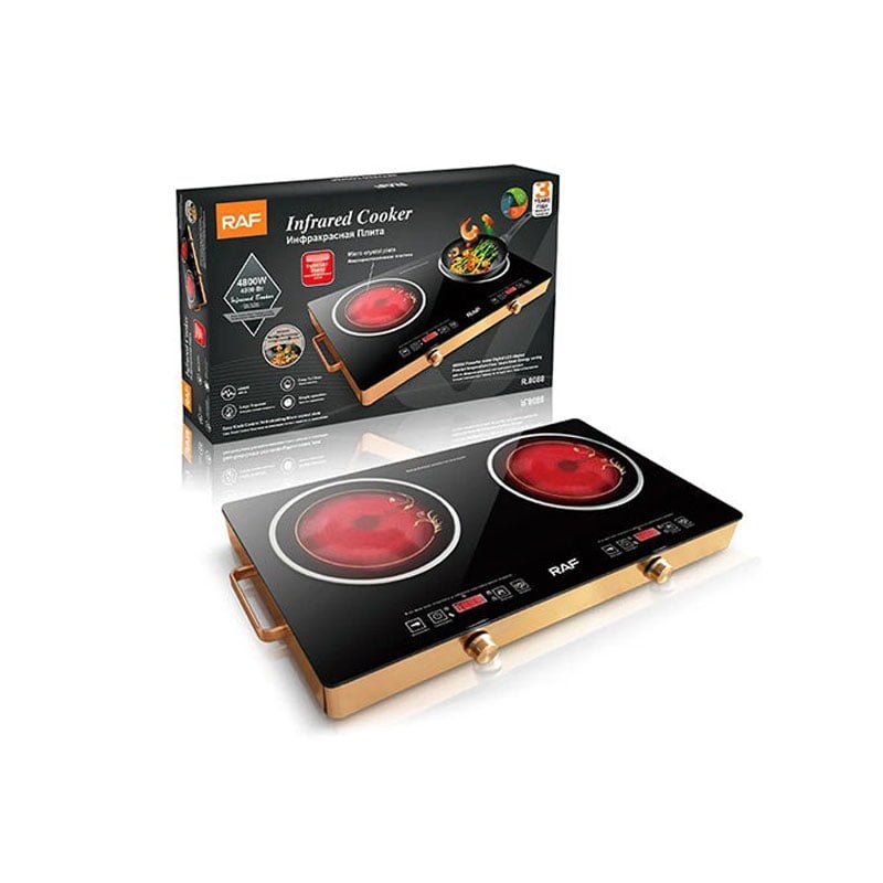 RAF Επιτραπέζια Εστία Κεραμική Διπλή 7000W R.8088 - Infrared Cooker R.8088 - sukki.gr
