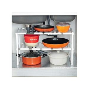 Alternative view of HFXQ Βάση Οργάνωσης Κουζίνας Διόροφη 50-70cm - Pool Space Arrangement Frame Kitchen Shelf Rack