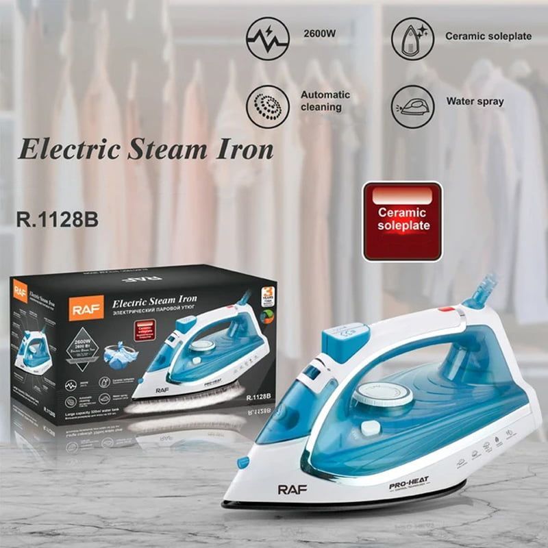 RAF Ηλεκτρικό Σίδερο Ατμού 2200W R.1128B - Electric Steam Iron - Image 3