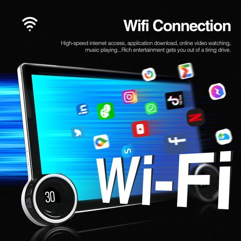Οθόνη αυτοκινήτου monitor 10.1'' Διπλό κουμπί 4+64G AHD A100 Android - Carplay Android Operating System - Image 5