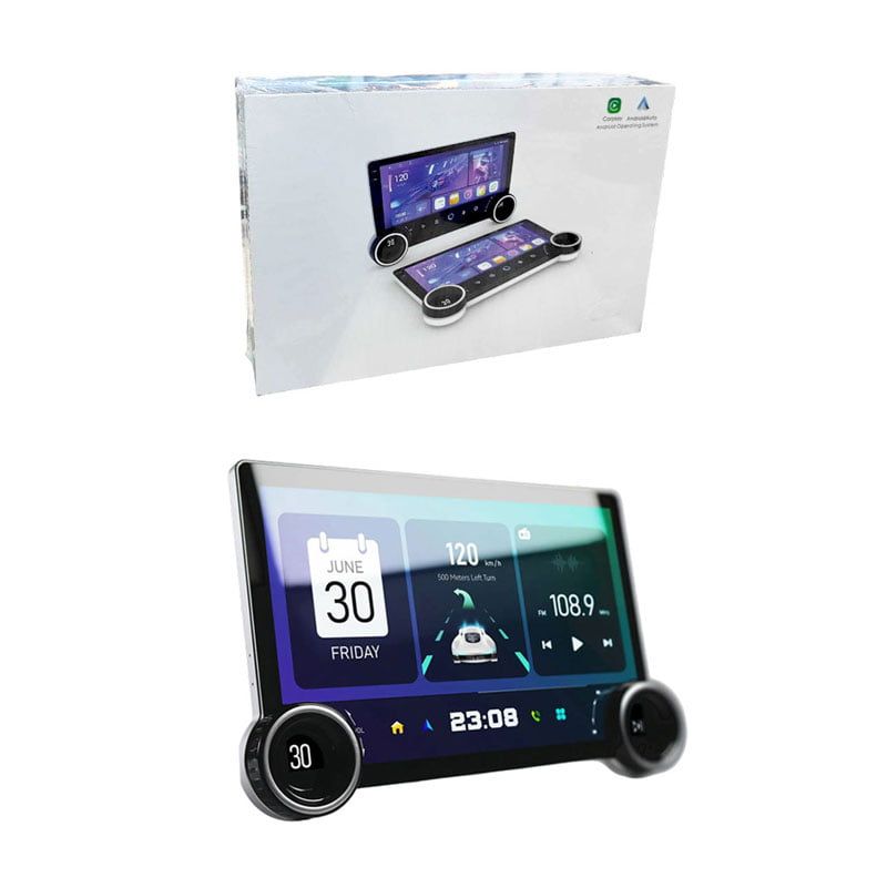 Οθόνη αυτοκινήτου monitor 10.1'' Διπλό κουμπί 4+64G AHD A100 Android - Carplay Android Operating System - Image 2