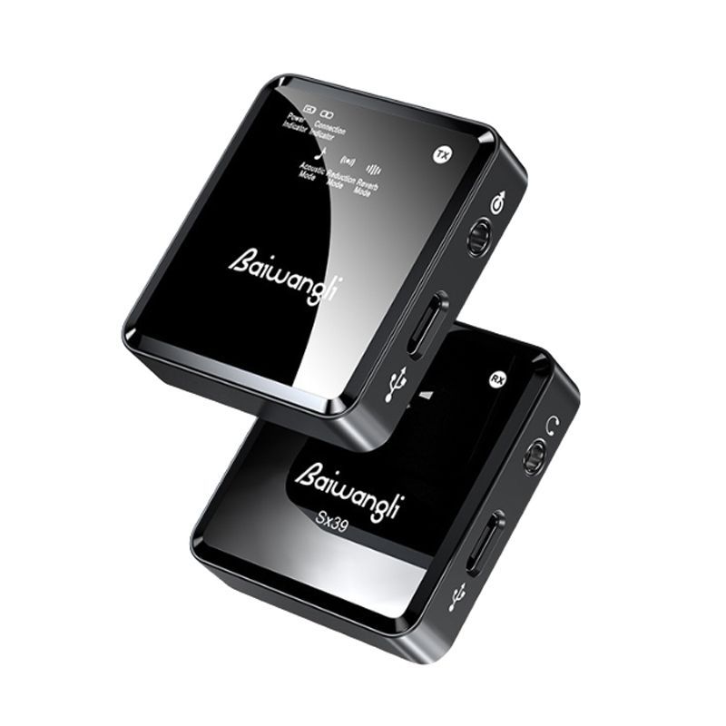 Baiwangli Ασύρματο μικρόφωνο Type-C SX39 - Wireless Microphone HiFi Audio 2.4G - Image 2