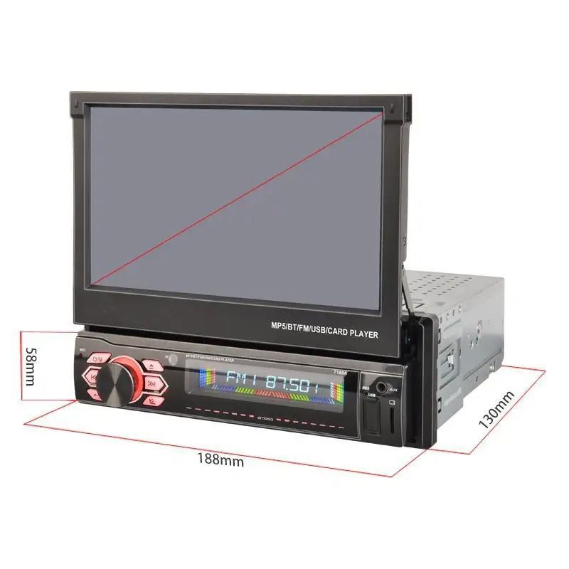 Ηχοσύστημα Αυτοκινήτου 1DIN με Οθόνη 2+32G+CP 7188A - CLM-Play Car Multimedia Player - Image 3