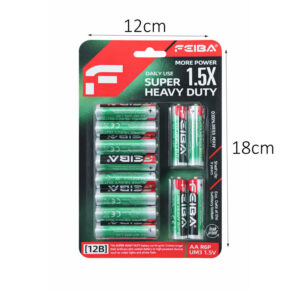 Alternative view of Μπαταρίες ΑΑ Super Heavy Duty 12 Τεμαχίων – AA Super Heavy Duty Batteries
