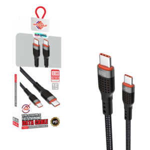 Wisdomup Καλώδιο Φόρτισης USB-C σε USB-C Ταχείας Φόρτισης 60W SJX-38CC- USB-C to USB-C Fast Charging Cable - sukki.gr