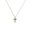 Ατσάλινο Κολιέ Σταυρός με Στρας – Stainless Steel Cross Necklace - sukki.gr