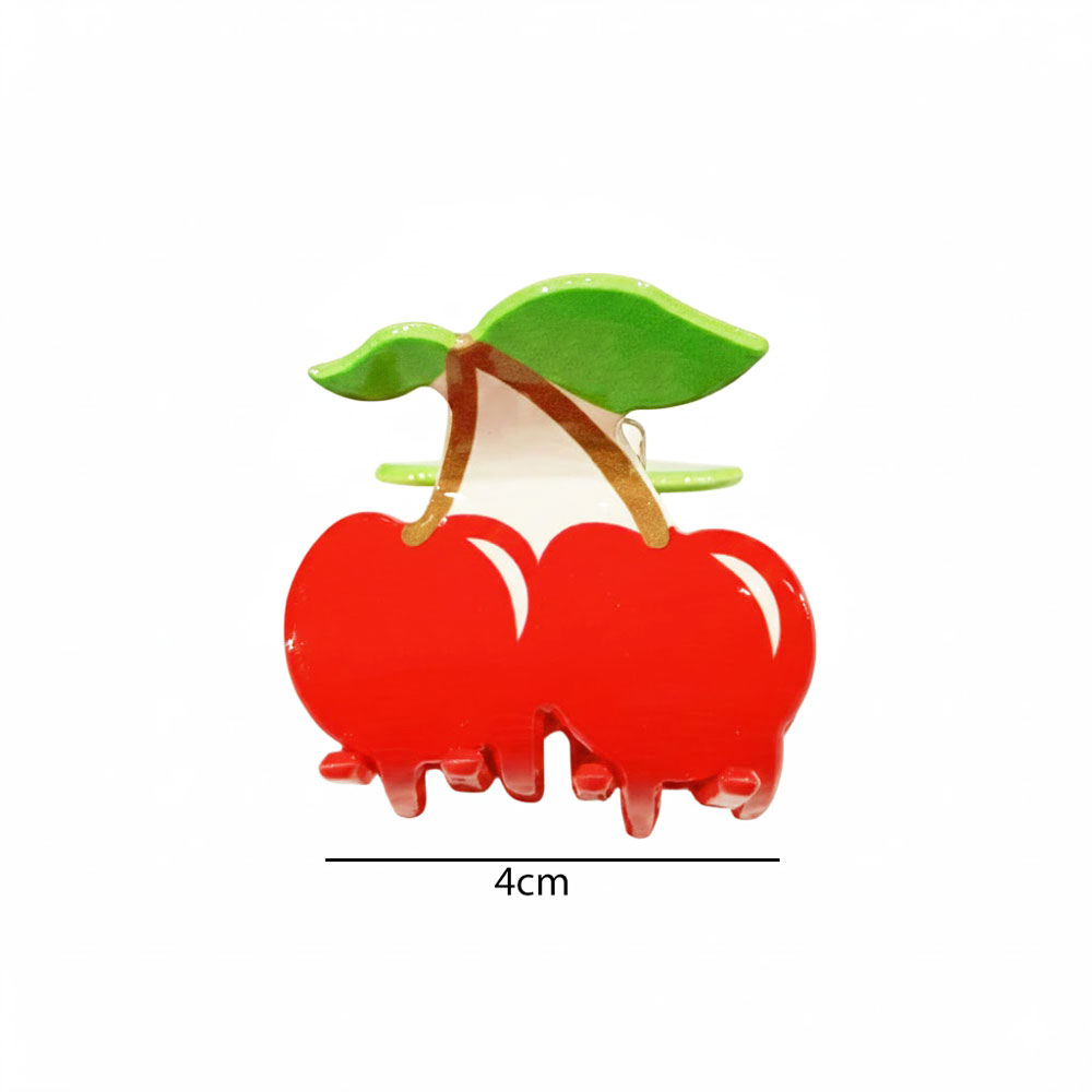 Σετ 12 Κλάμερ Μαλλιών Κεράσια - Cherry Hair Clips Set of 12 - Image 2