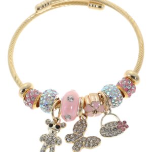 Βραχιόλι με αρκουδάκι AA-8632-16 – Ροζ BAG TO BAG - sukki.gr