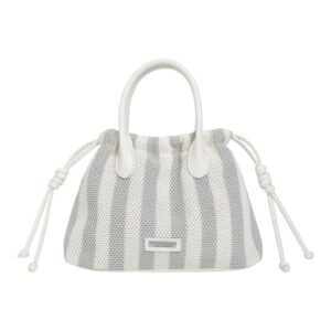 Τσάντα χειρός F2566-4 – Ασημί BAG TO BAG - sukki.gr