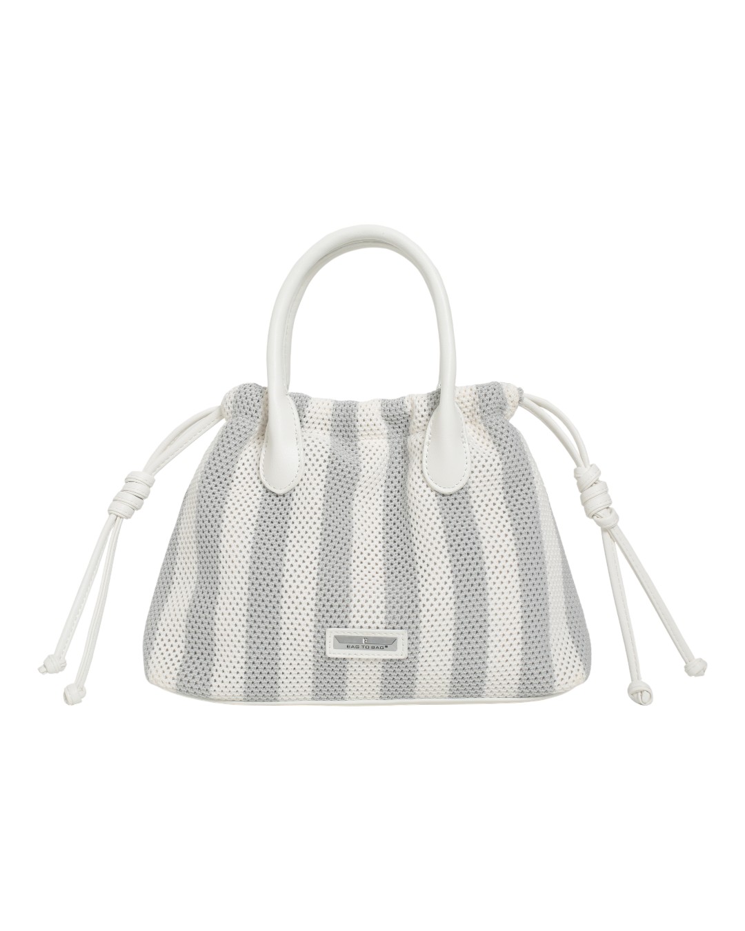 Τσάντα χειρός F2566-4 – Ασημί BAG TO BAG - sukki.gr