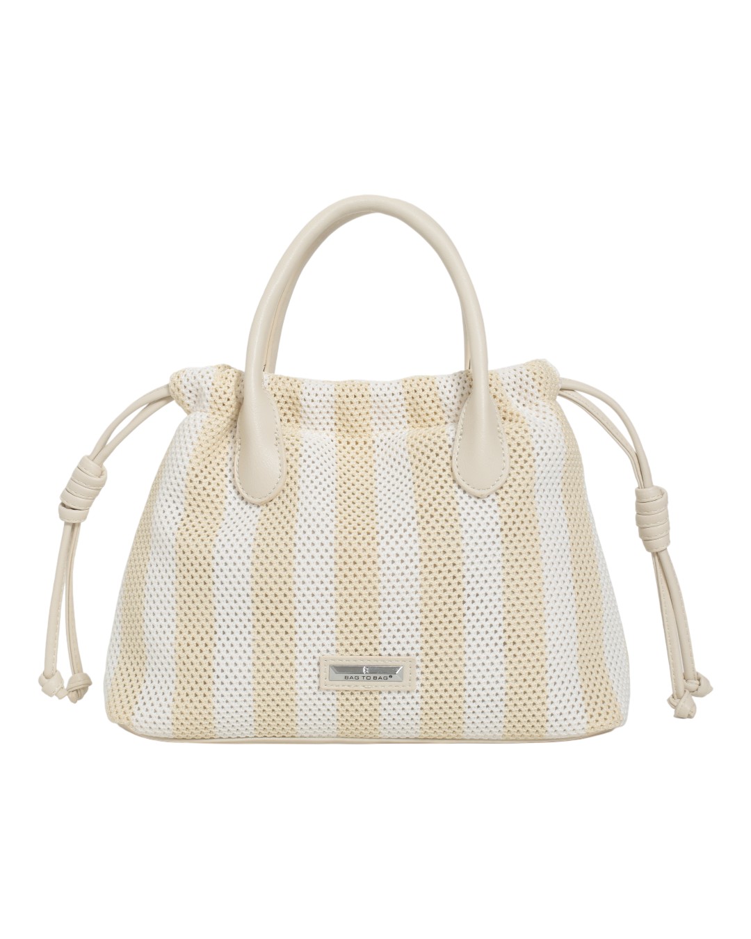 Τσάντα χειρός F2566-4 – Μπέζ BAG TO BAG - sukki.gr