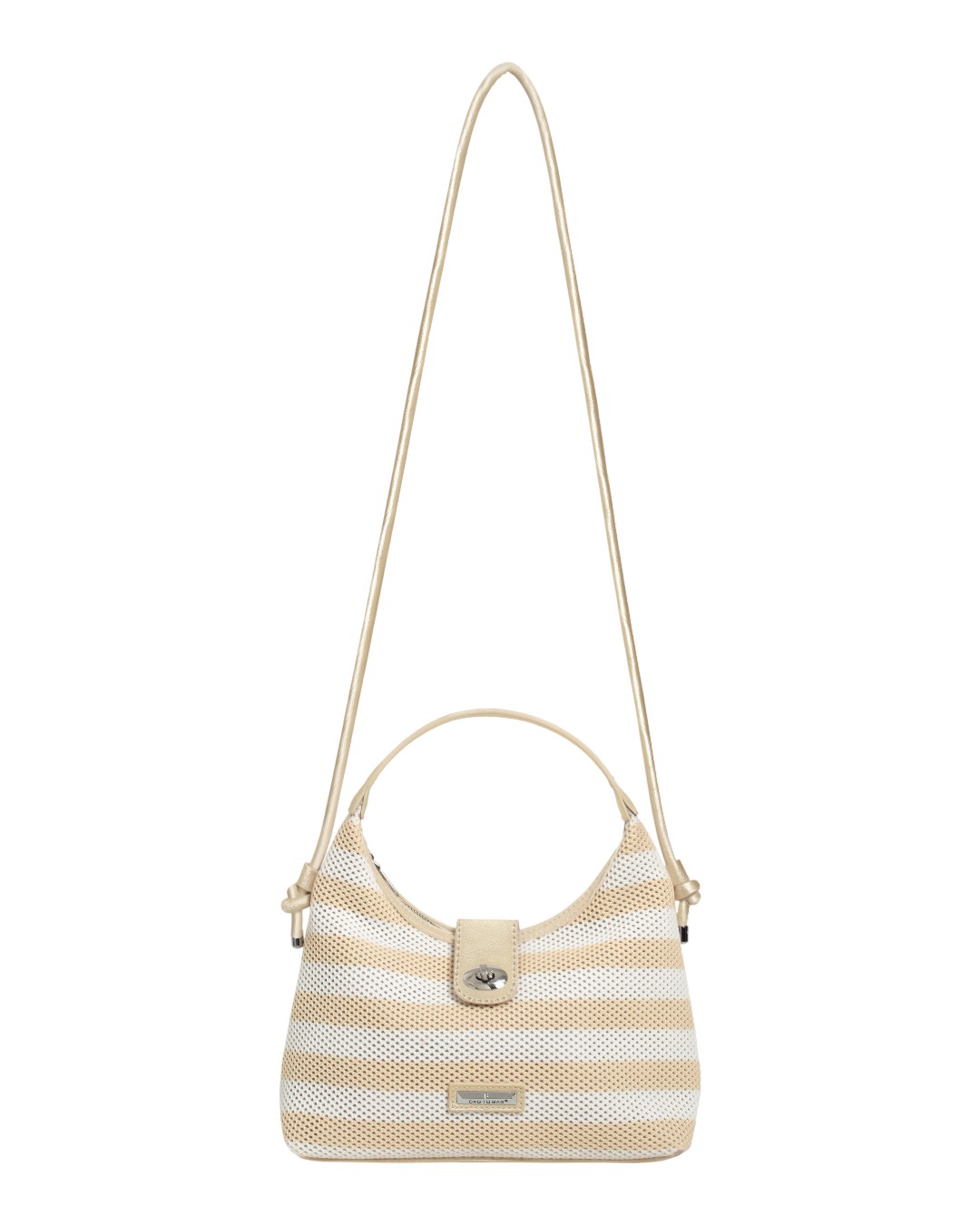 Τσάντα χειρός F2566-2L – Χρυσό BAG TO BAG - sukki.gr
