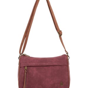 Τσάντα χιαστί WH8258 – Μπορντό BAG TO BAG - sukki.gr