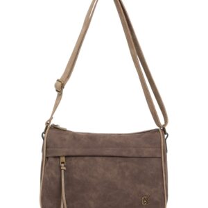 Τσάντα χιαστί WH8258 – Καφέ BAG TO BAG - sukki.gr