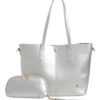 Τσάντα ώμου XY-37008 – Ασημί BAG TO BAG - sukki.gr