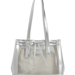 Τσάντα ώμου KX2505 – Ασημί BAG TO BAG - sukki.gr