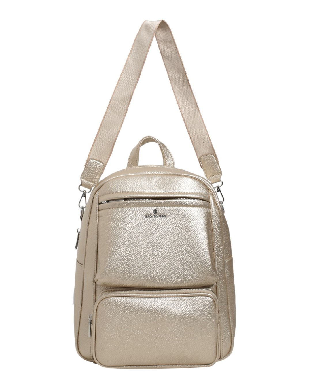 Σακίδιο πλάτης QC-1202 – Χρυσό BAG TO BAG - sukki.gr