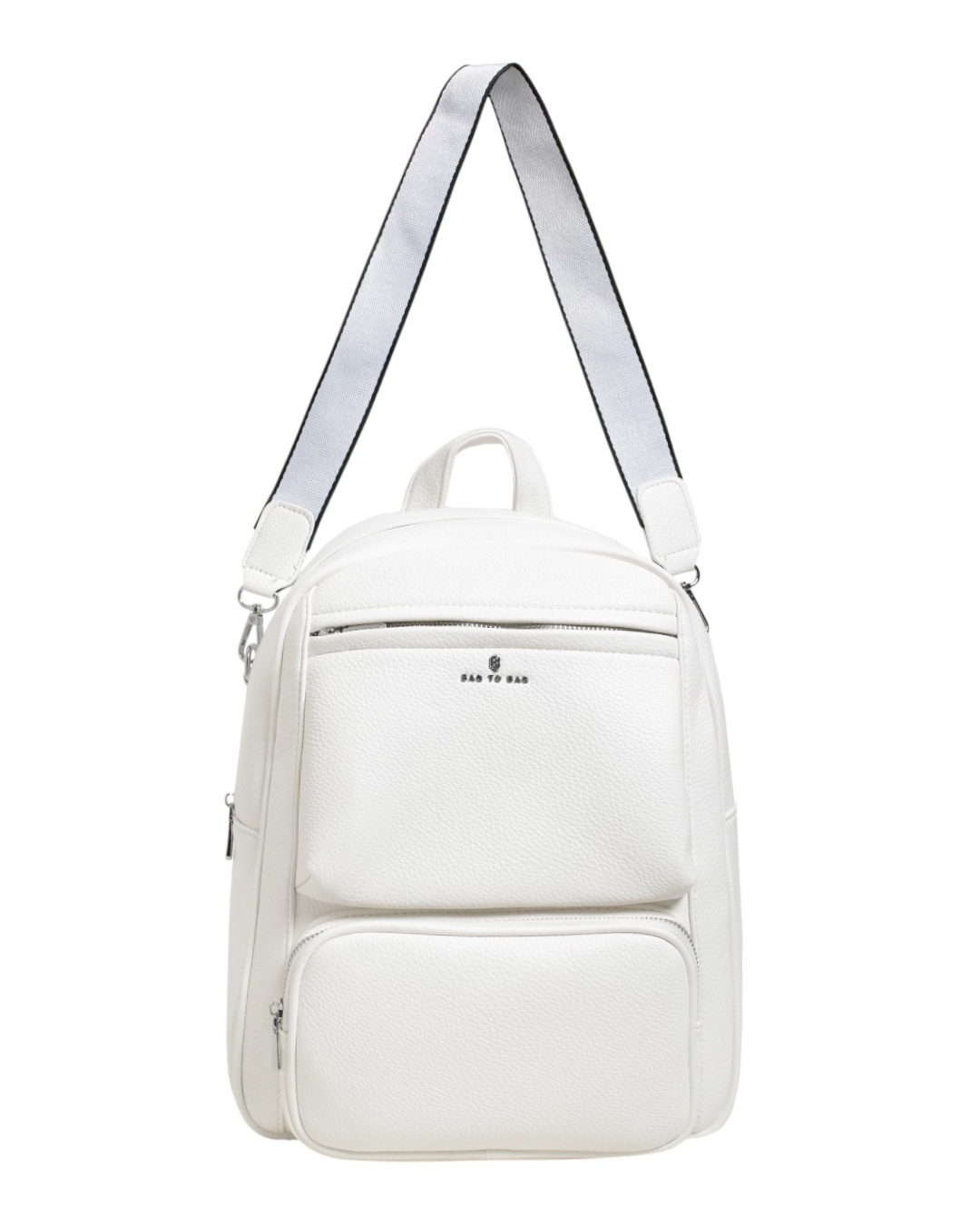 Σακίδιο πλάτης QC-1202 – Ασπρο BAG TO BAG - sukki.gr