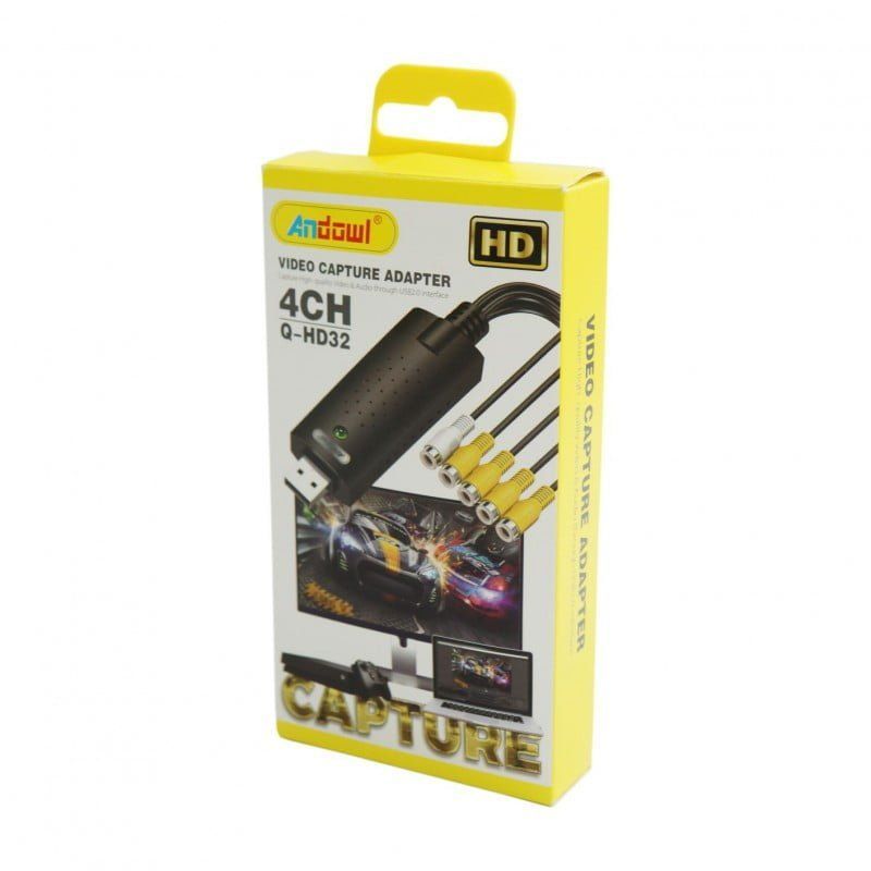 Andowl Q-HD32 Μετατροπέας Video RCA σε USB 2.0 Multi Viewer με 4 Video input Recorder - sukki.gr