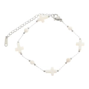 Βραχιόλι AQE-9818-5 – Ασημί BAG TO BAG - sukki.gr