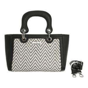 Τσαντάκι χειρός BY-88177 – Ασπρο/Μαύρο BAG TO BAG - sukki.gr