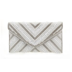 Τσάντα φάκελος clutch MD2433 – Ασπρο BAG TO BAG - sukki.gr