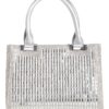 Τσάντα φάκελος clutch MD2507 – Ασημί BAG TO BAG - sukki.gr
