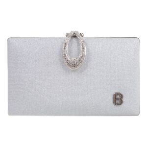 Τσάντα φάκελος clutch JH2237 – Ασημί BAG TO BAG - sukki.gr
