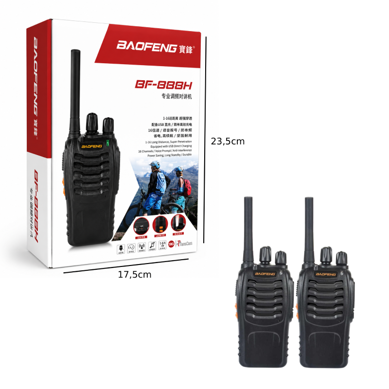 Baofeng Ασύρματος Πομποδέκτης Walkie Talkie BF-888H - Two-Way Radio Walkie Talkie - Image 3