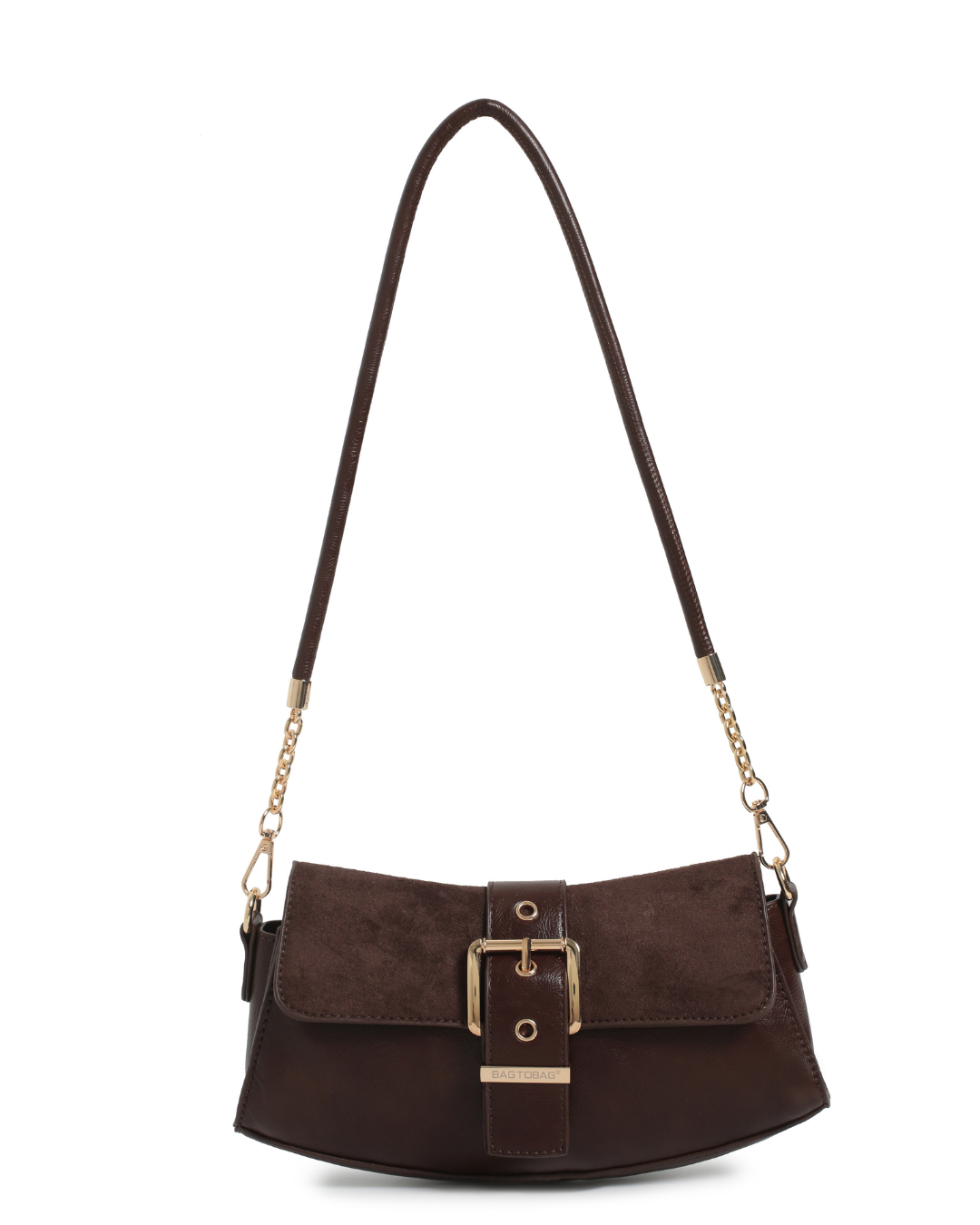 Τσάντα χιαστί WL1078 – Καφέ BAG TO BAG - sukki.gr