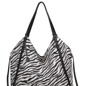 Τσάντα ώμου BTB0055 – Ασπρο/Μαύρο BAG TO BAG - sukki.gr