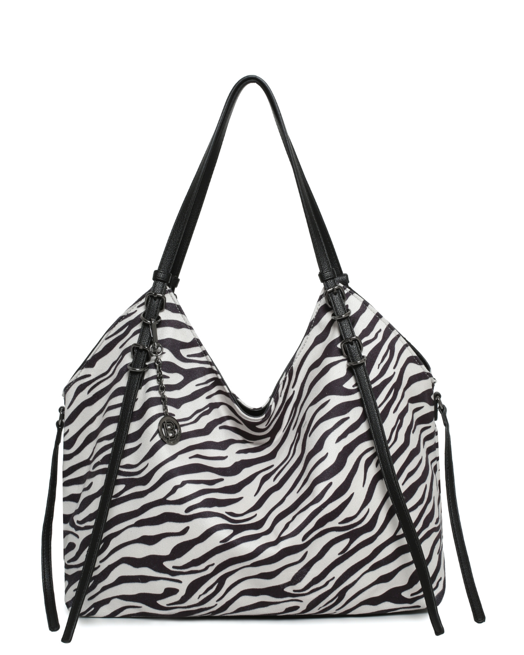 Τσάντα ώμου BTB0055 – Ασπρο/Μαύρο BAG TO BAG - sukki.gr