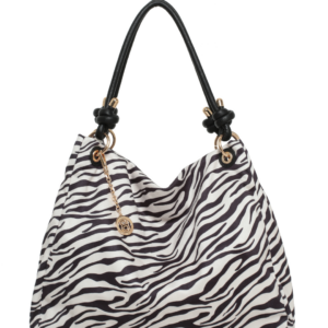 Τσάντα ώμου BTB0056 – Ασπρο/Μαύρο BAG TO BAG - sukki.gr