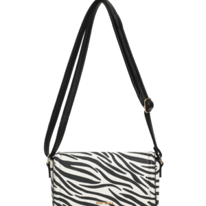 Τσάντα Χιαστί BTB0063 – Ασπρο/Μαύρο BAG TO BAG - sukki.gr