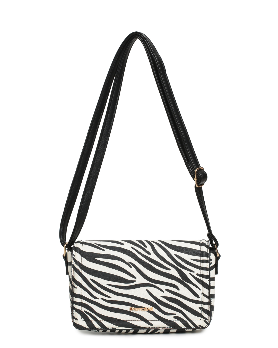 Τσάντα Χιαστί BTB0063 – Ασπρο/Μαύρο BAG TO BAG - sukki.gr