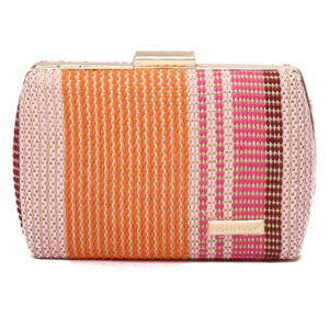 Ψάθινο τσαντάκι clutch -21897 – Πορτοκαλί BAG TO BAG - sukki.gr