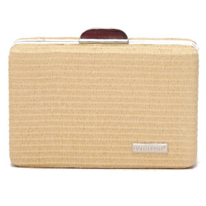 Ψάθινο τσαντάκι clutch -21896 – Ανοιχτό Μπέζ BAG TO BAG - sukki.gr