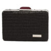 Ψάθινο τσαντάκι clutch -21896 – Μαύρο BAG TO BAG - sukki.gr