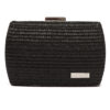 Ψάθινο τσαντάκι clutch -21897 – Μαύρο BAG TO BAG - sukki.gr
