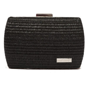 Ψάθινο τσαντάκι clutch -21897 – Μαύρο BAG TO BAG - sukki.gr