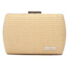 Ψάθινο τσαντάκι clutch -21897 – Ανοιχτό Μπέζ BAG TO BAG - sukki.gr