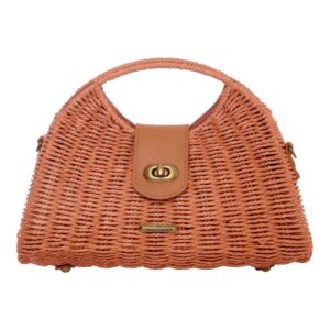 Ψάθινη Τσάντα χειρός 933. – Κόκκινο BAG TO BAG - sukki.gr