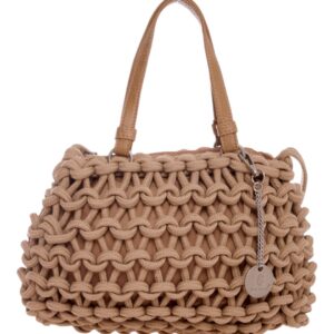 Ψάθινη Τσάντα ώμου CN25010 – Apricot BAG TO BAG - sukki.gr