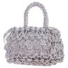Ψάθινος τσαντα ώμου CN25011 – Ασημί BAG TO BAG - sukki.gr