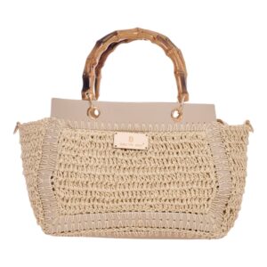 Ψάθινη Τσάντα Χειρός CN25022 – Μπέζ BAG TO BAG - sukki.gr
