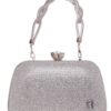 Τσάντα φάκελος clutch CK-6072 – Ασημί BAG TO BAG - sukki.gr